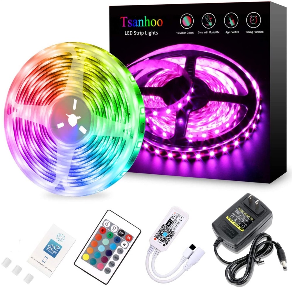 Strip Lights,32.8ft WiFi and Alexa capability